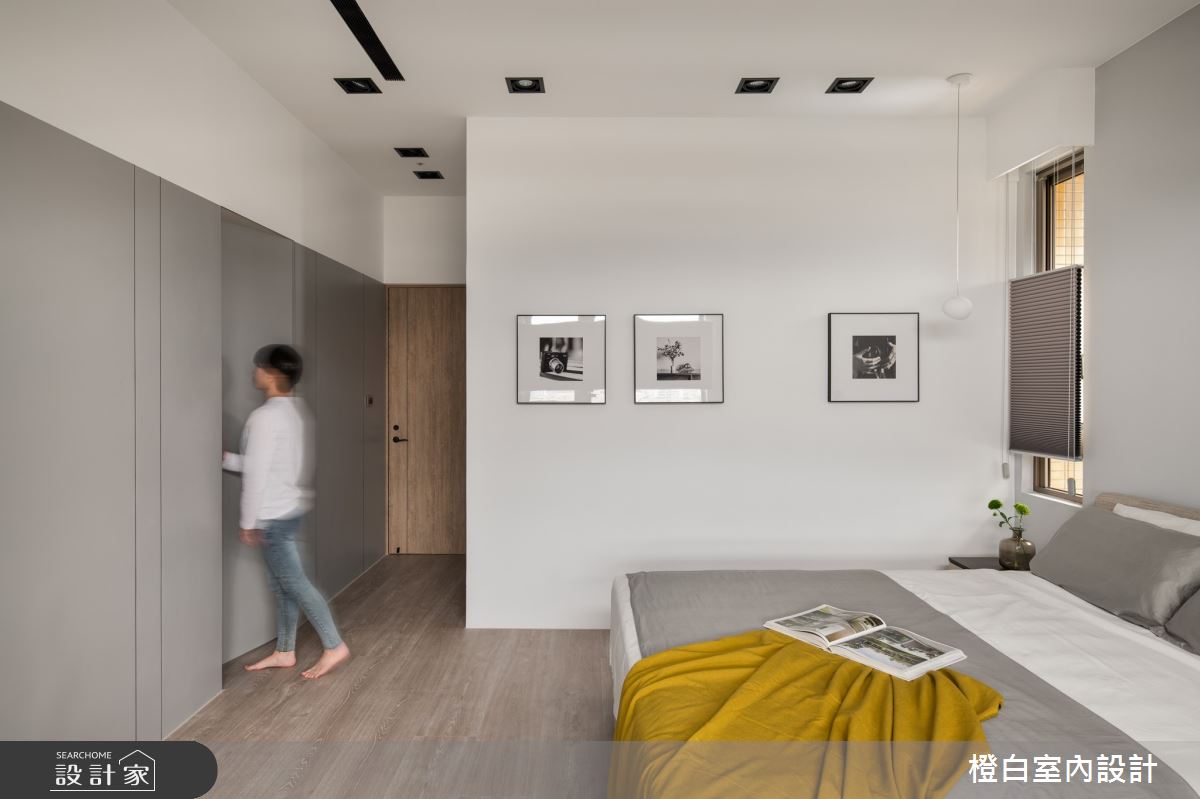 50坪中古屋(5~15年)＿現代風臥室案例圖片＿橙白室內裝修設計工程有限公司＿橙白_89遠雄四季妍之41