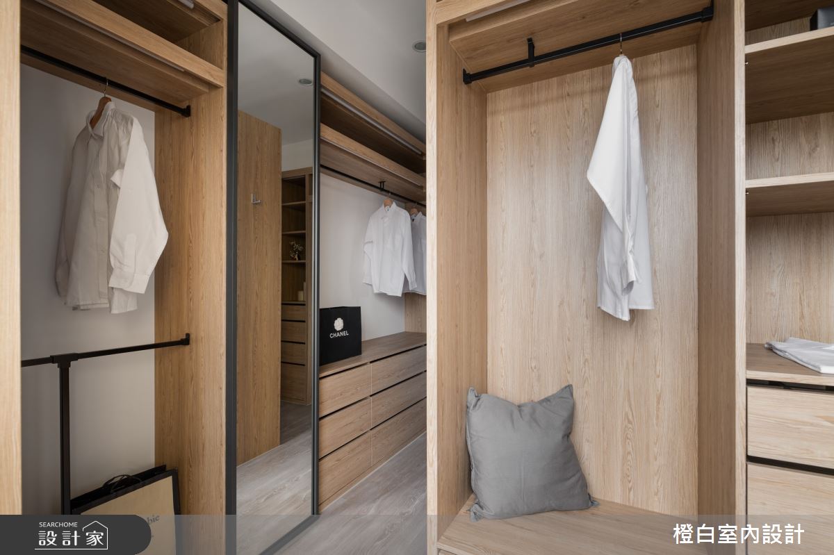 50坪中古屋(5~15年)＿現代風更衣間案例圖片＿橙白室內裝修設計工程有限公司＿橙白_89遠雄四季妍之44