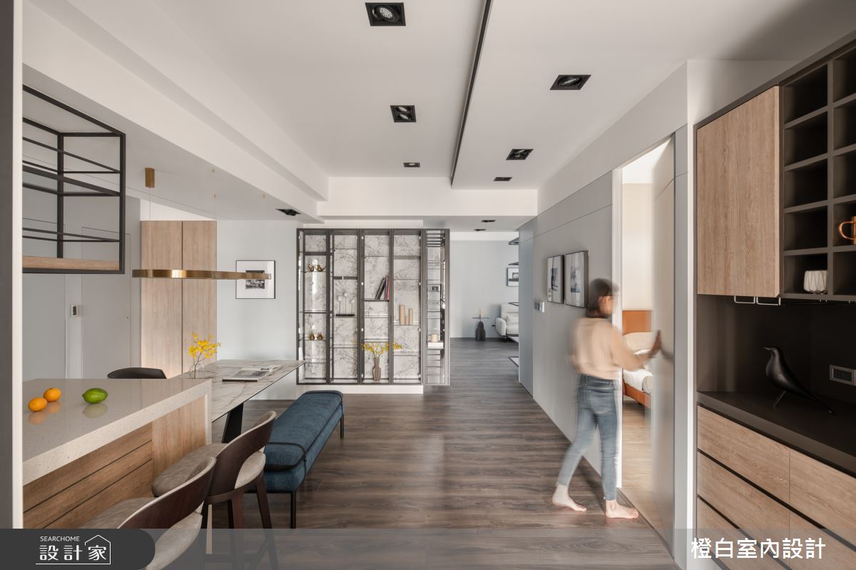 55坪中古屋(5~15年)＿現代風餐廳案例圖片＿橙白室內裝修設計工程有限公司＿橙白_90長虹天際之19