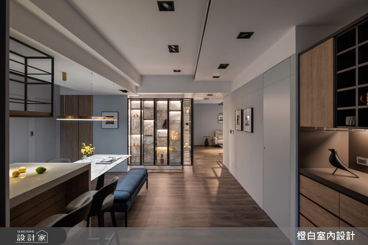 55坪中古屋(5~15年)＿現代風餐廳案例圖片＿橙白室內裝修設計工程有限公司＿橙白_90長虹天際之20