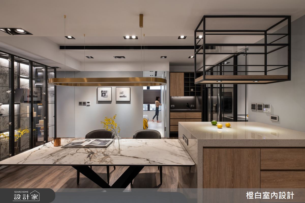 55坪中古屋(5~15年)＿現代風餐廳案例圖片＿橙白室內裝修設計工程有限公司＿橙白_90長虹天際之22