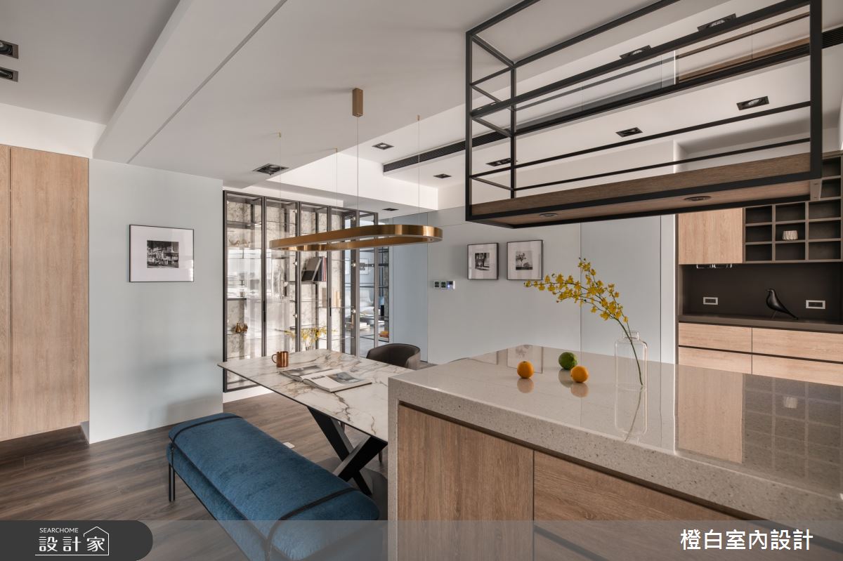 55坪中古屋(5~15年)＿現代風餐廳案例圖片＿橙白室內裝修設計工程有限公司＿橙白_90長虹天際之23