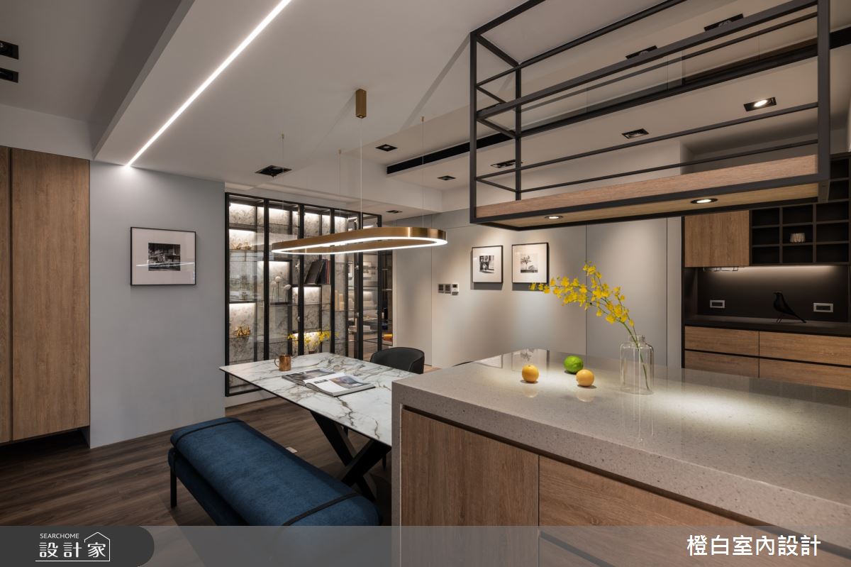 55坪中古屋(5~15年)＿現代風餐廳案例圖片＿橙白室內裝修設計工程有限公司＿橙白_90長虹天際之24