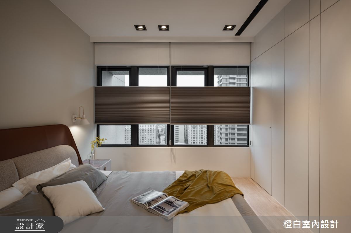 55坪中古屋(5~15年)＿現代風臥室案例圖片＿橙白室內裝修設計工程有限公司＿橙白_90長虹天際之32