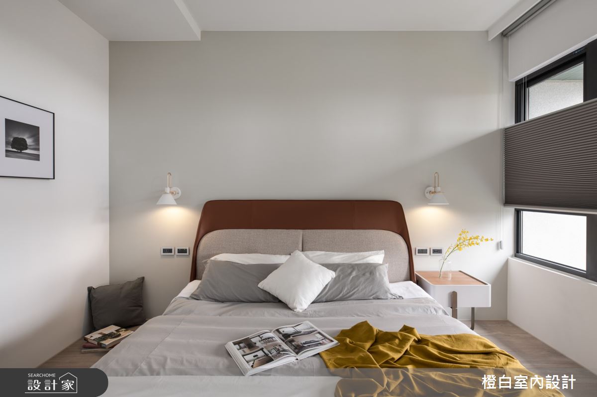 55坪中古屋(5~15年)＿現代風臥室案例圖片＿橙白室內裝修設計工程有限公司＿橙白_90長虹天際之34