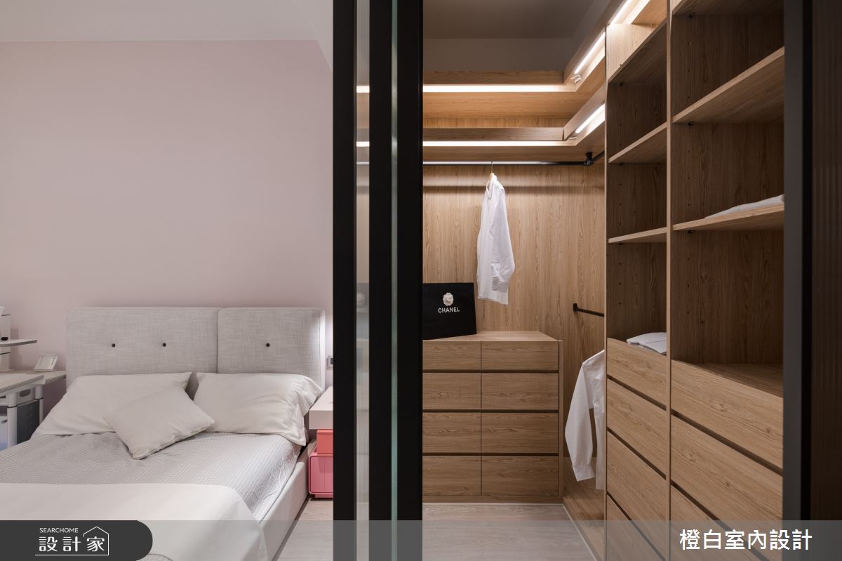 55坪中古屋(5~15年)＿現代風臥室案例圖片＿橙白室內裝修設計工程有限公司＿橙白_90長虹天際之47