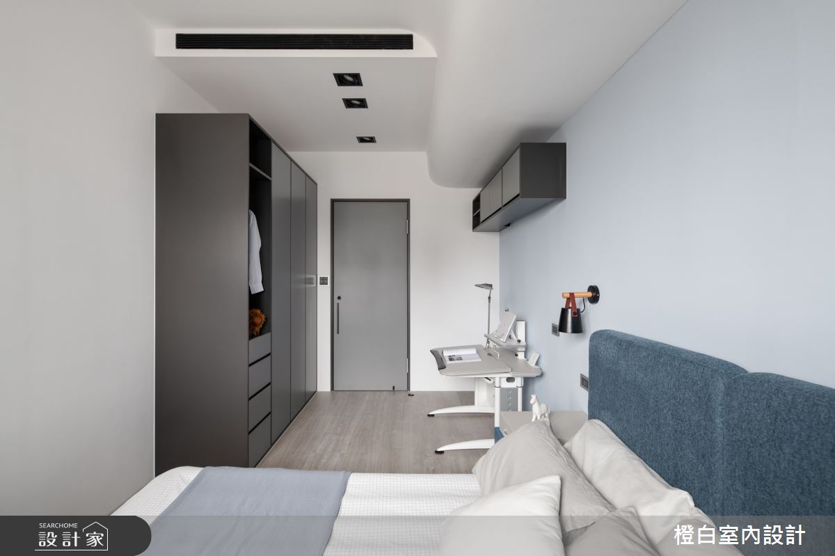 55坪中古屋(5~15年)＿現代風臥室案例圖片＿橙白室內裝修設計工程有限公司＿橙白_90長虹天際之52