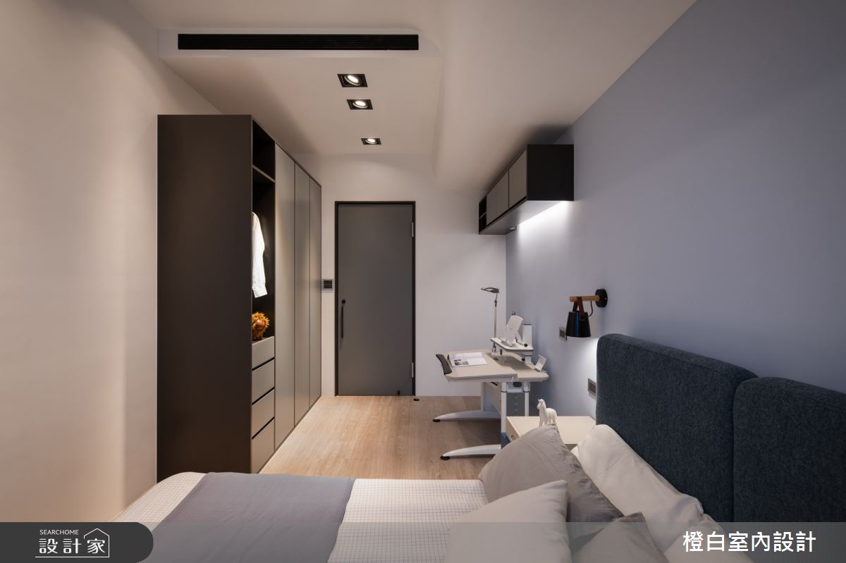 55坪中古屋(5~15年)＿現代風臥室案例圖片＿橙白室內裝修設計工程有限公司＿橙白_90長虹天際之53