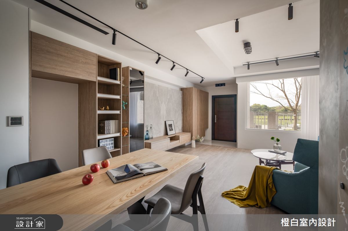 90坪新成屋(5年以下)＿混搭風餐廳案例圖片＿橙白室內裝修設計工程有限公司＿橙白_91名軒國家Park之15
