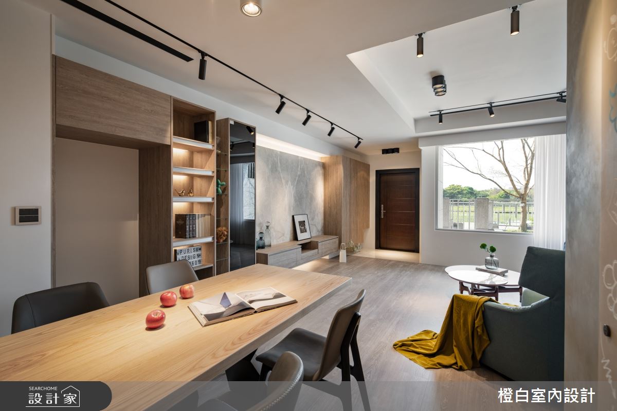 90坪新成屋(5年以下)＿混搭風餐廳案例圖片＿橙白室內裝修設計工程有限公司＿橙白_91名軒國家Park之16