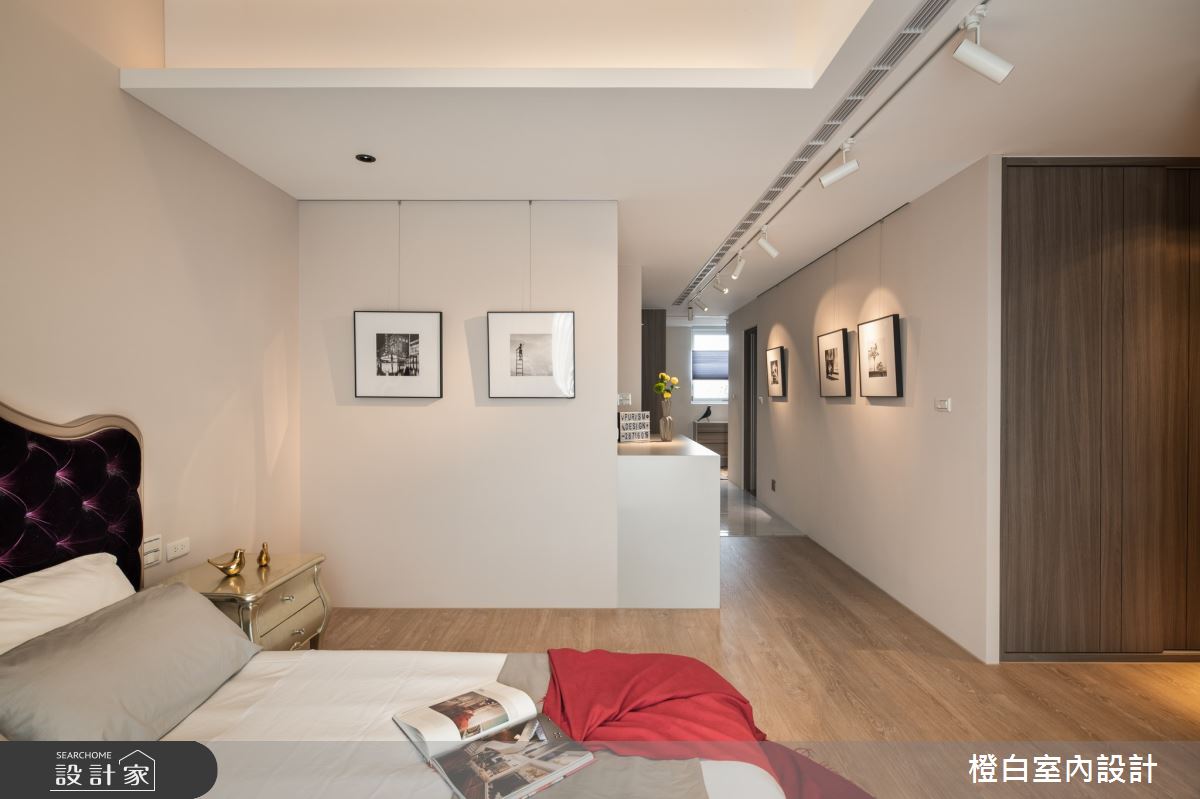 90坪新成屋(5年以下)＿混搭風臥室案例圖片＿橙白室內裝修設計工程有限公司＿橙白_91名軒國家Park之29