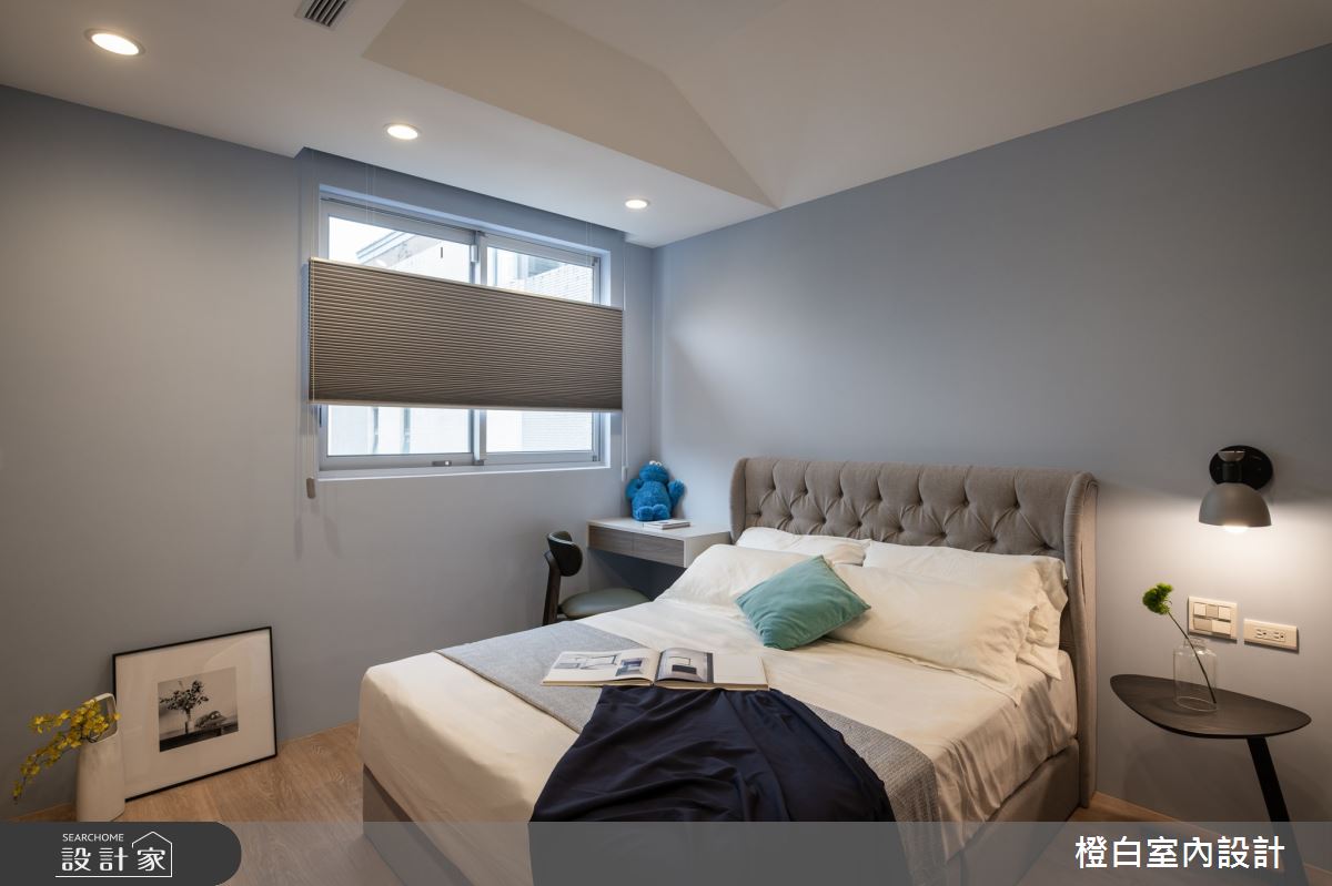 90坪新成屋(5年以下)＿混搭風臥室案例圖片＿橙白室內裝修設計工程有限公司＿橙白_91名軒國家Park之33