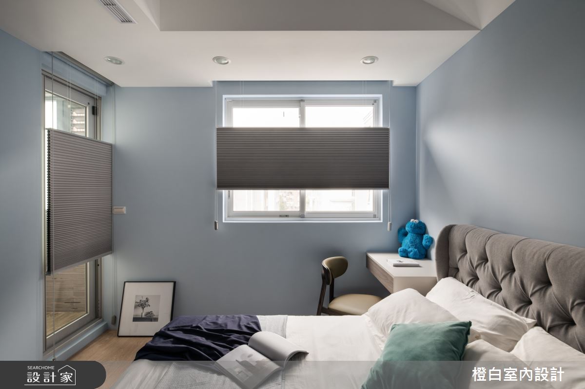 90坪新成屋(5年以下)＿混搭風臥室案例圖片＿橙白室內裝修設計工程有限公司＿橙白_91名軒國家Park之34
