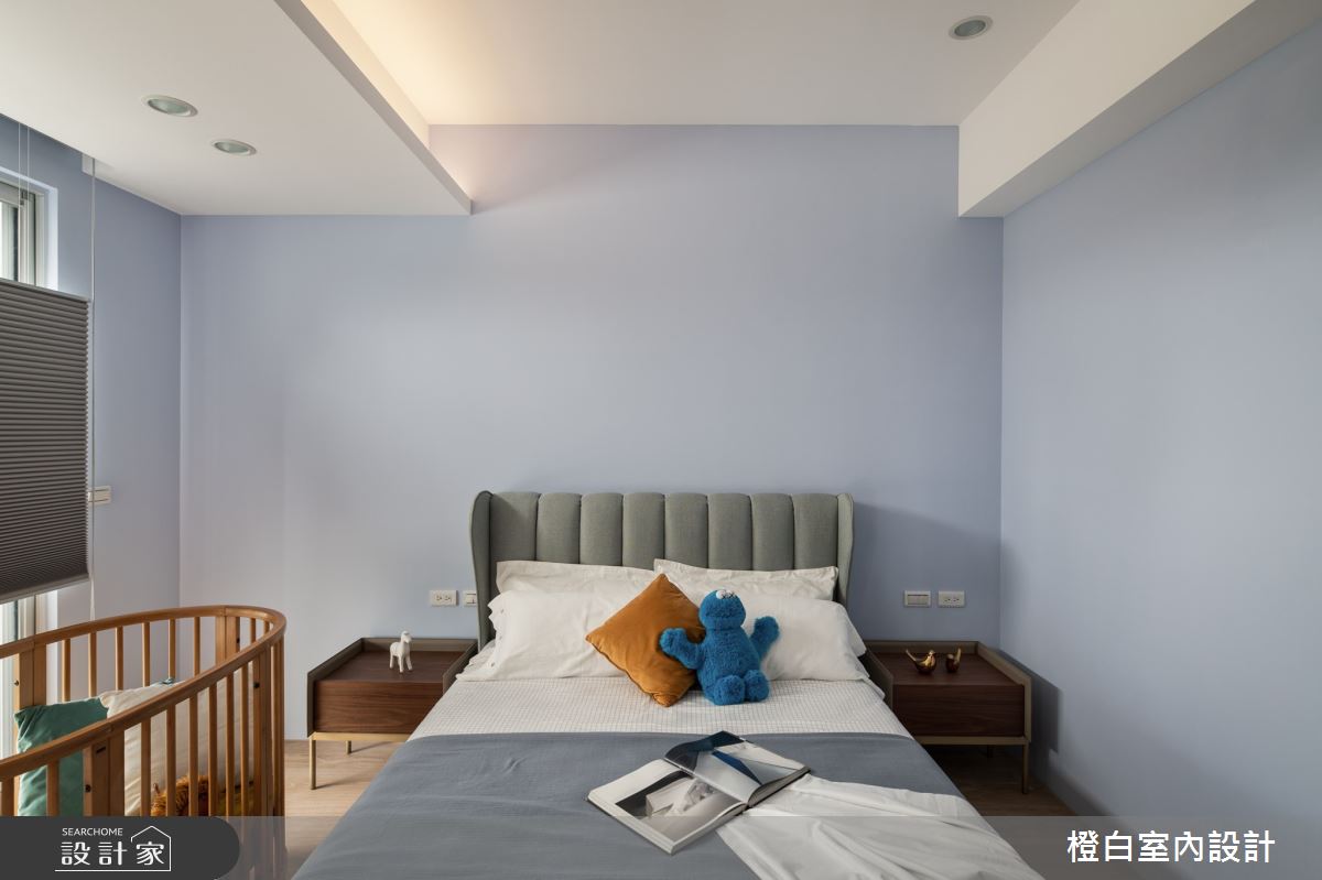 90坪新成屋(5年以下)＿混搭風臥室案例圖片＿橙白室內裝修設計工程有限公司＿橙白_91名軒國家Park之38