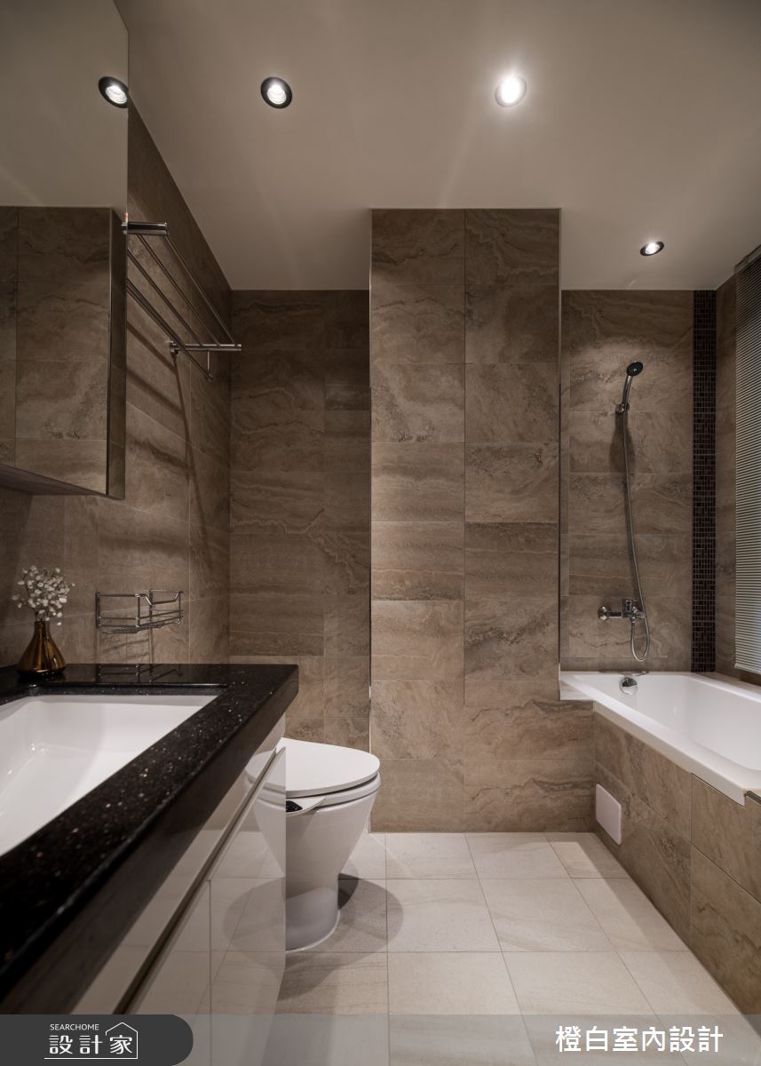 90坪新成屋(5年以下)＿混搭風浴室案例圖片＿橙白室內裝修設計工程有限公司＿橙白_91名軒國家Park之43