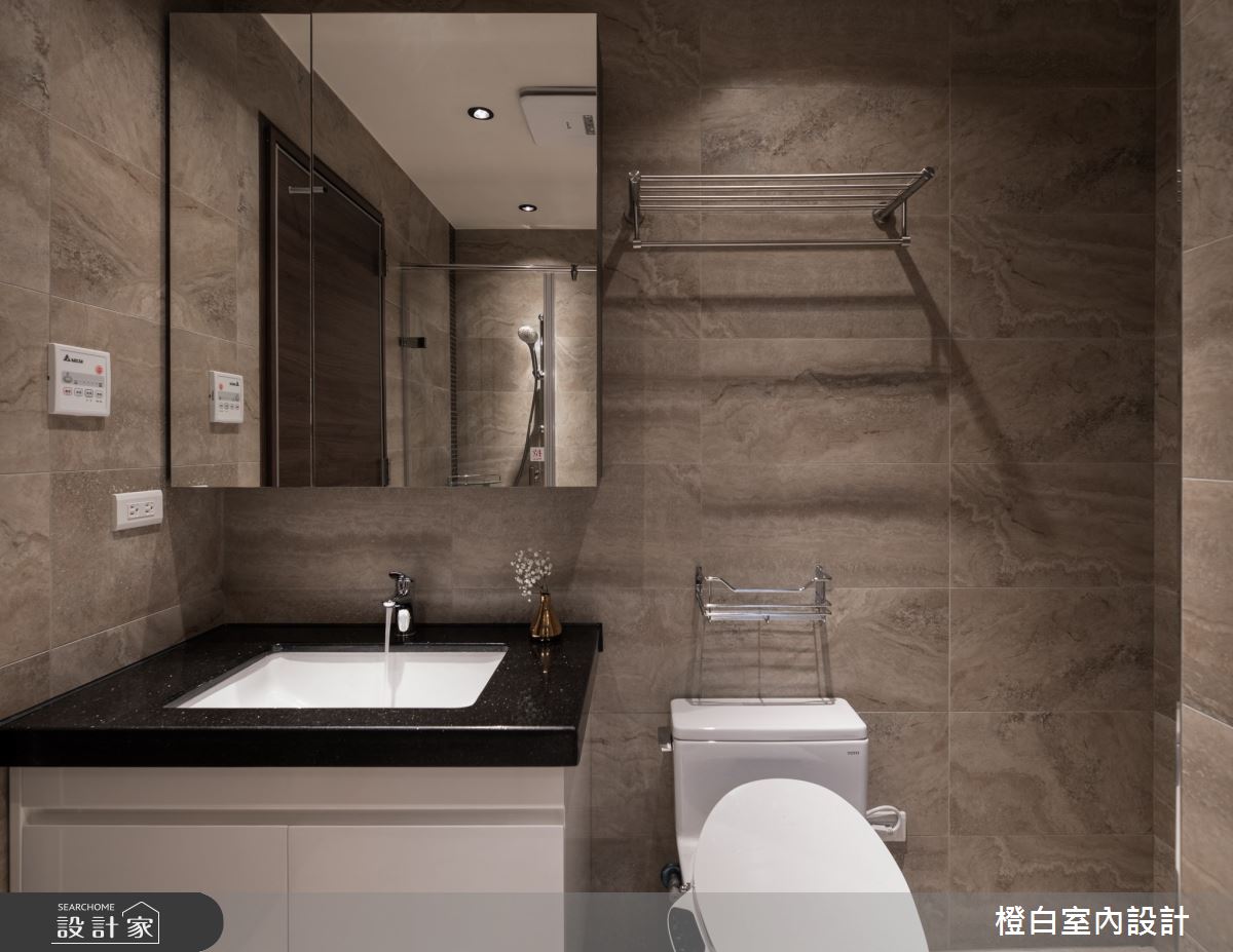 90坪新成屋(5年以下)＿混搭風浴室案例圖片＿橙白室內裝修設計工程有限公司＿橙白_91名軒國家Park之44