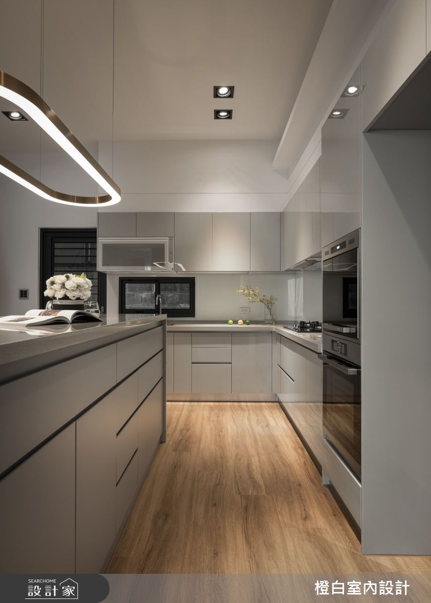 48坪新成屋(5年以下)＿混搭風餐廳廚房中島案例圖片＿橙白室內裝修設計工程有限公司＿橙白_92里仁大境之20