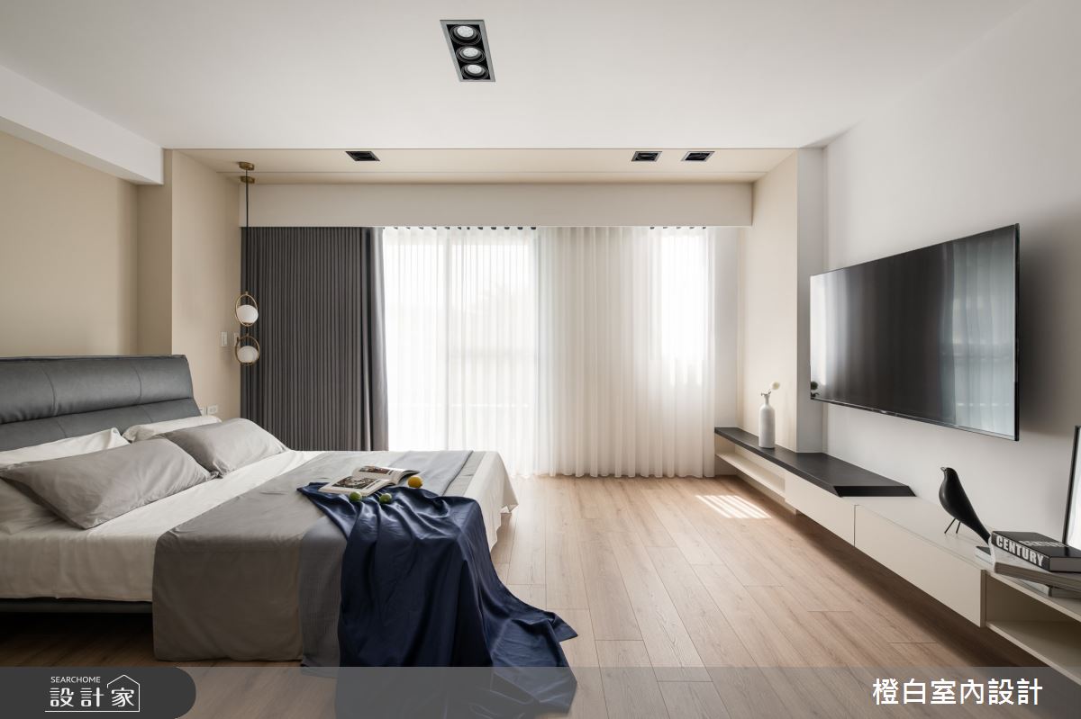 48坪新成屋(5年以下)＿混搭風臥室案例圖片＿橙白室內裝修設計工程有限公司＿橙白_92里仁大境之26