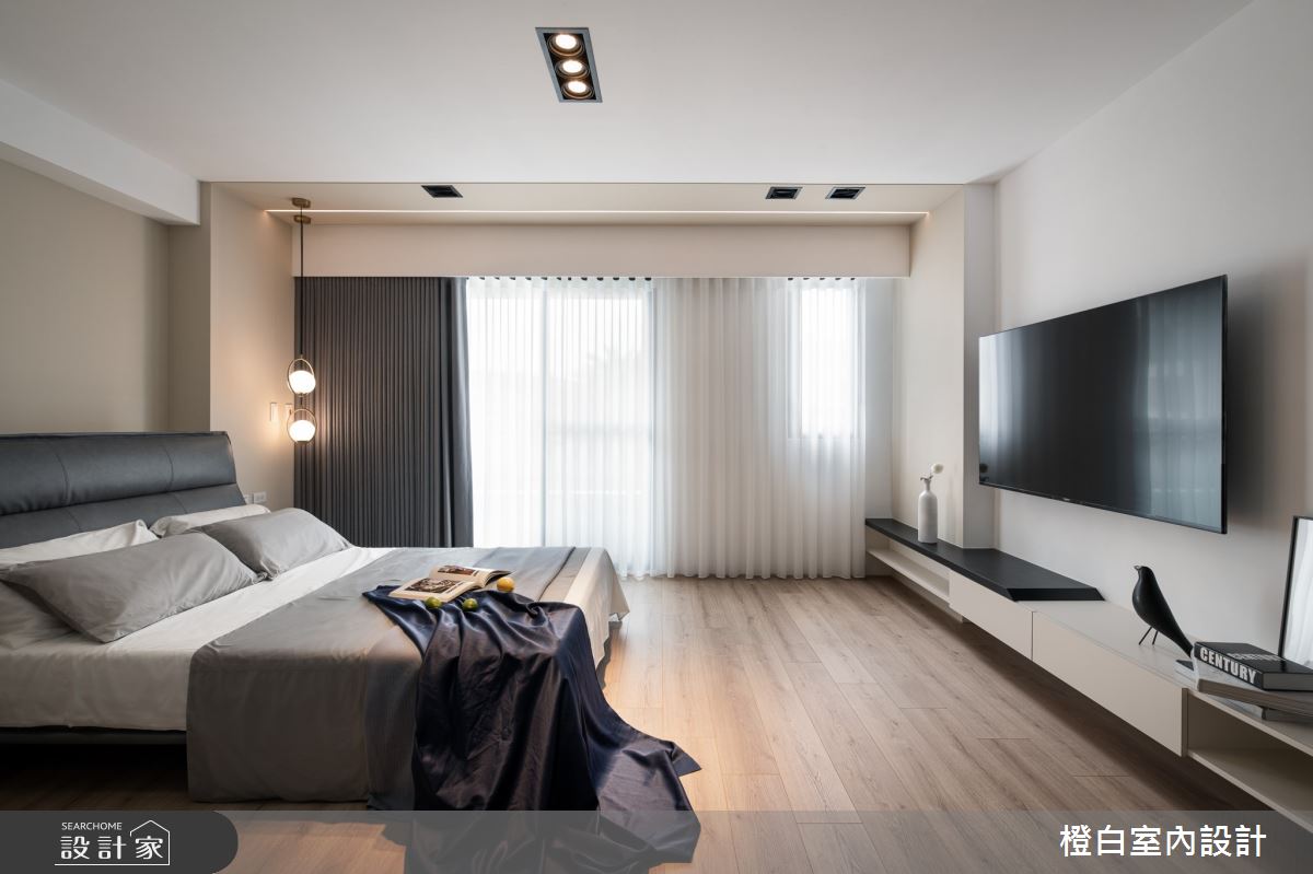 48坪新成屋(5年以下)＿混搭風臥室案例圖片＿橙白室內裝修設計工程有限公司＿橙白_92里仁大境之27