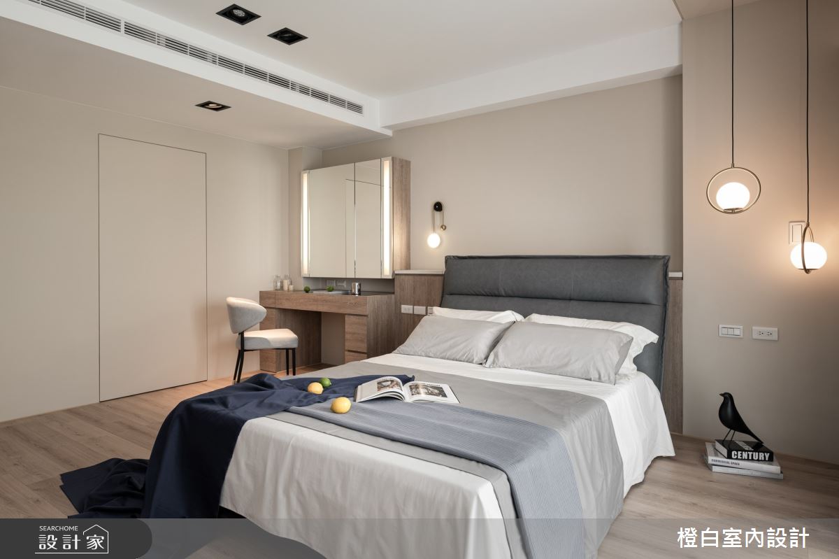 48坪新成屋(5年以下)＿混搭風臥室案例圖片＿橙白室內裝修設計工程有限公司＿橙白_92里仁大境之33