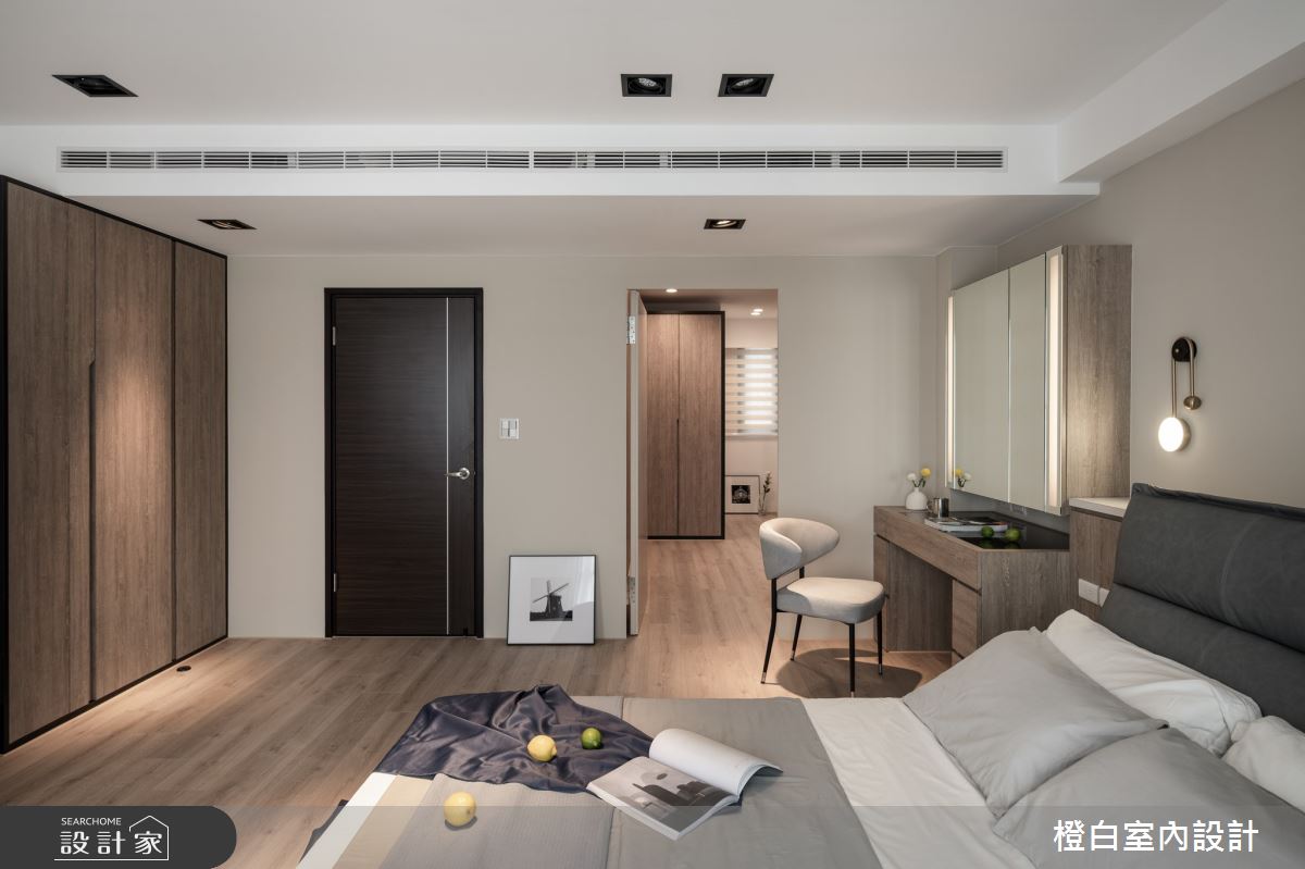 48坪新成屋(5年以下)＿混搭風臥室案例圖片＿橙白室內裝修設計工程有限公司＿橙白_92里仁大境之35