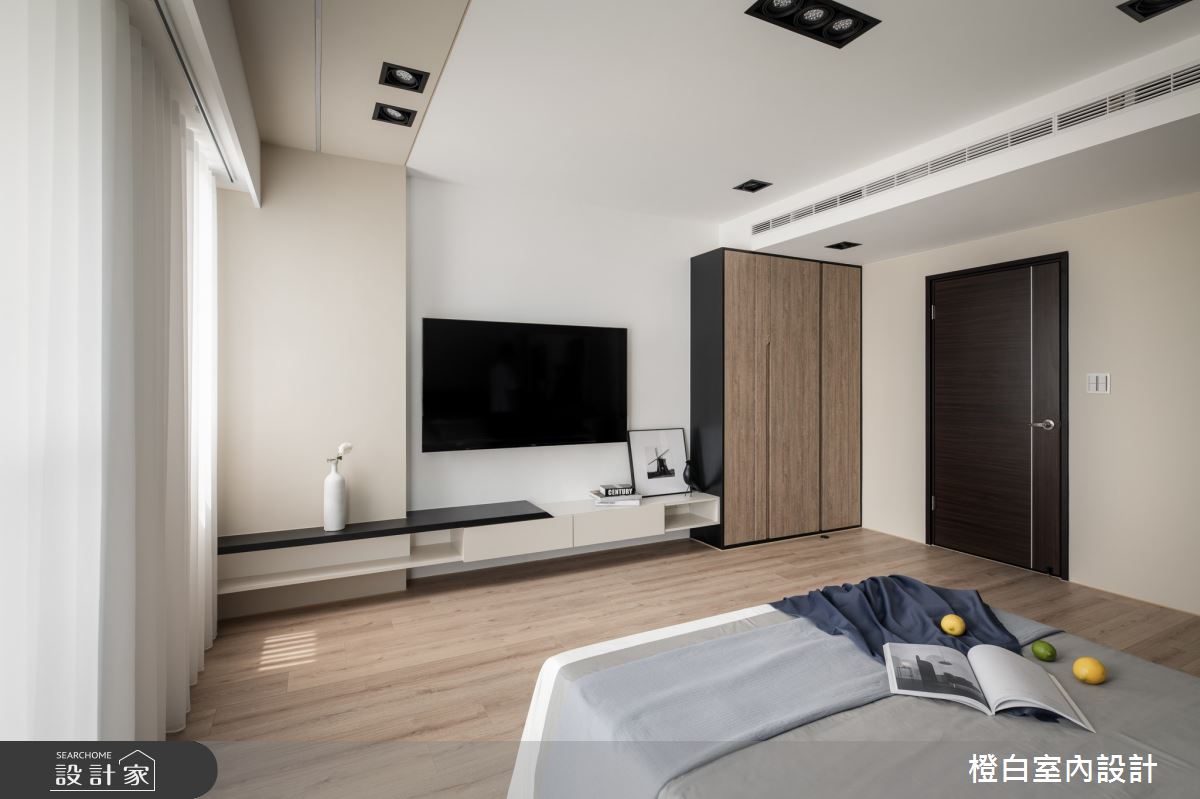 48坪新成屋(5年以下)＿混搭風臥室案例圖片＿橙白室內裝修設計工程有限公司＿橙白_92里仁大境之36