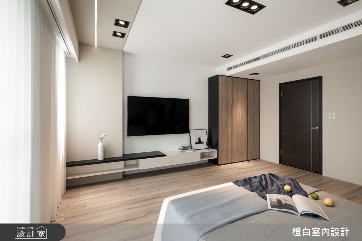 48坪新成屋(5年以下)＿混搭風臥室案例圖片＿橙白室內裝修設計工程有限公司＿橙白_92里仁大境之37