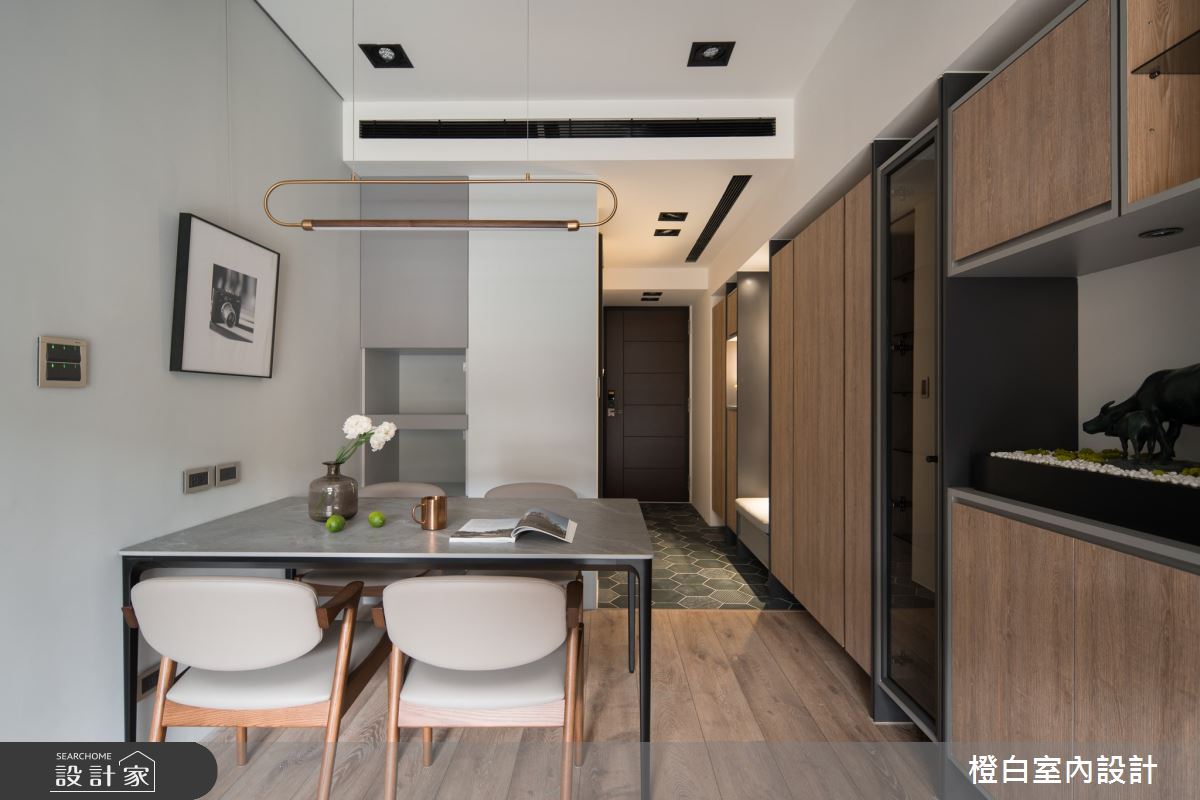 18坪新成屋(5年以下)＿現代風玄關餐廳案例圖片＿橙白室內裝修設計工程有限公司＿橙白_93景安之丘之10