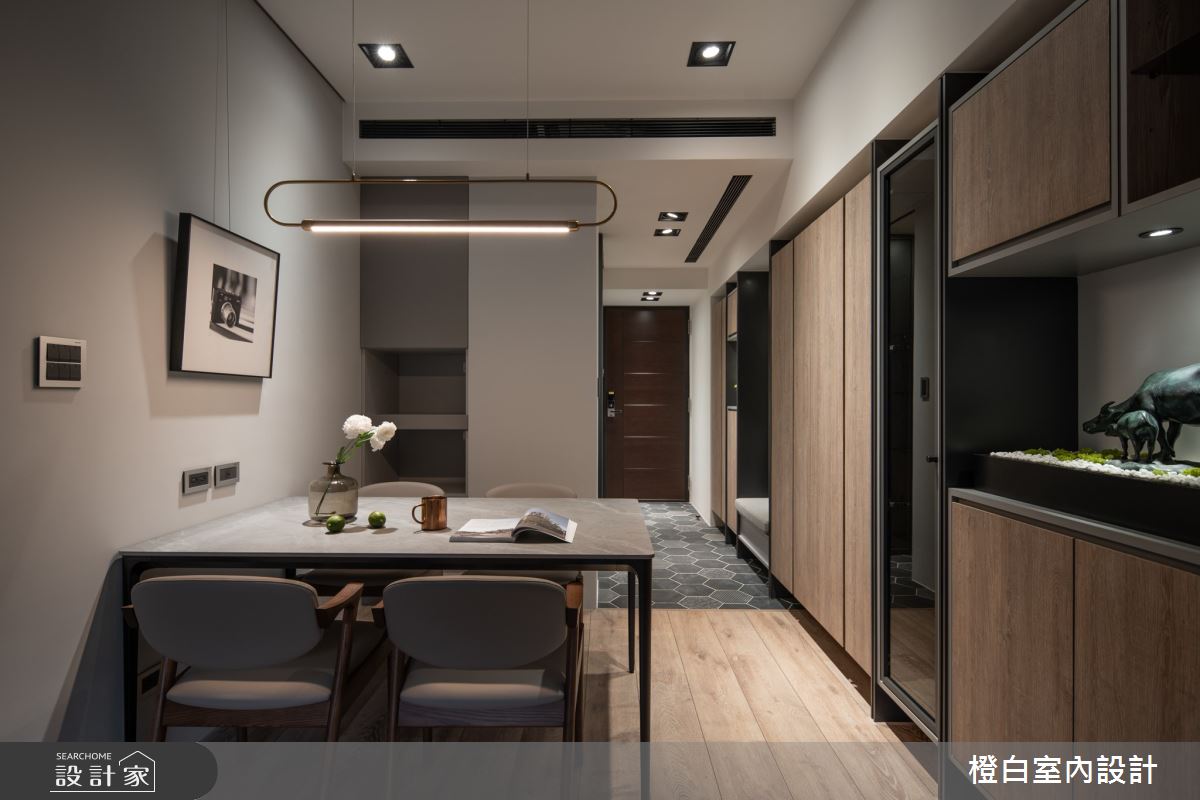 18坪新成屋(5年以下)＿現代風玄關餐廳案例圖片＿橙白室內裝修設計工程有限公司＿橙白_93景安之丘之11
