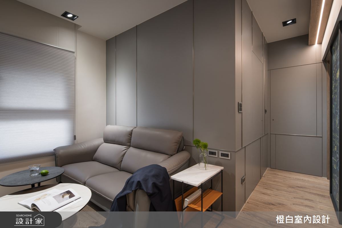 18坪新成屋(5年以下)＿現代風客廳走廊案例圖片＿橙白室內裝修設計工程有限公司＿橙白_93景安之丘之27