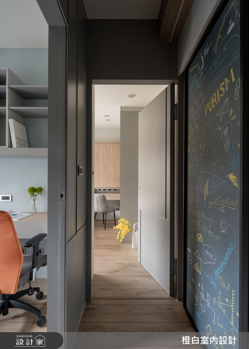 18坪新成屋(5年以下)＿現代風走廊案例圖片＿橙白室內裝修設計工程有限公司＿橙白_93景安之丘之28