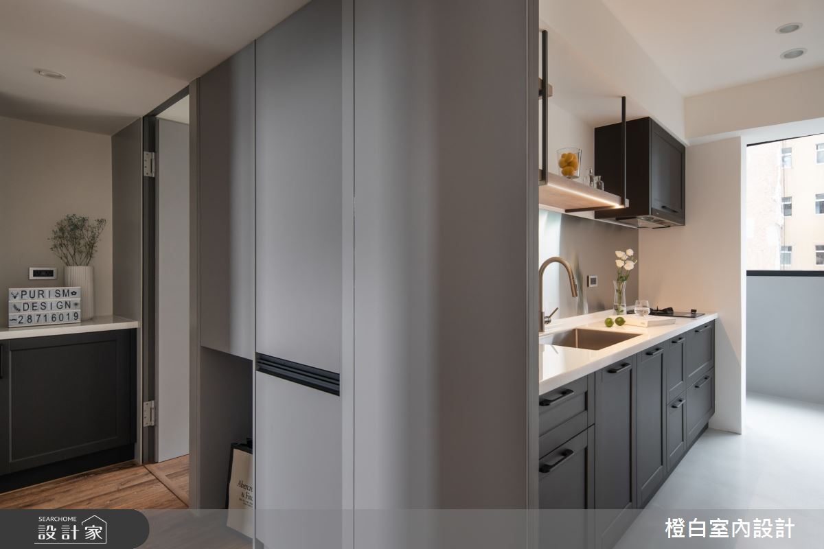 16坪老屋(16~30年)＿北歐風廚房案例圖片＿橙白室內裝修設計工程有限公司＿橙白_94國光社區之34