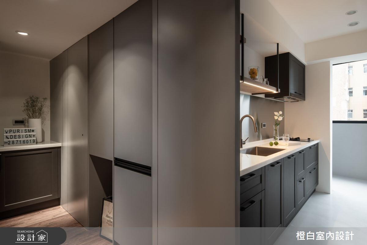 16坪老屋(16~30年)＿北歐風廚房案例圖片＿橙白室內裝修設計工程有限公司＿橙白_94國光社區之35
