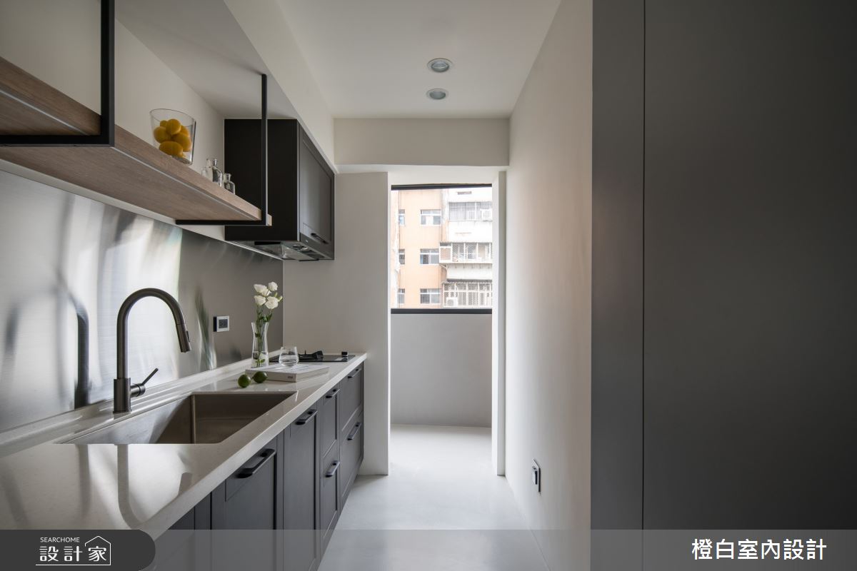 16坪老屋(16~30年)＿北歐風廚房案例圖片＿橙白室內裝修設計工程有限公司＿橙白_94國光社區之36