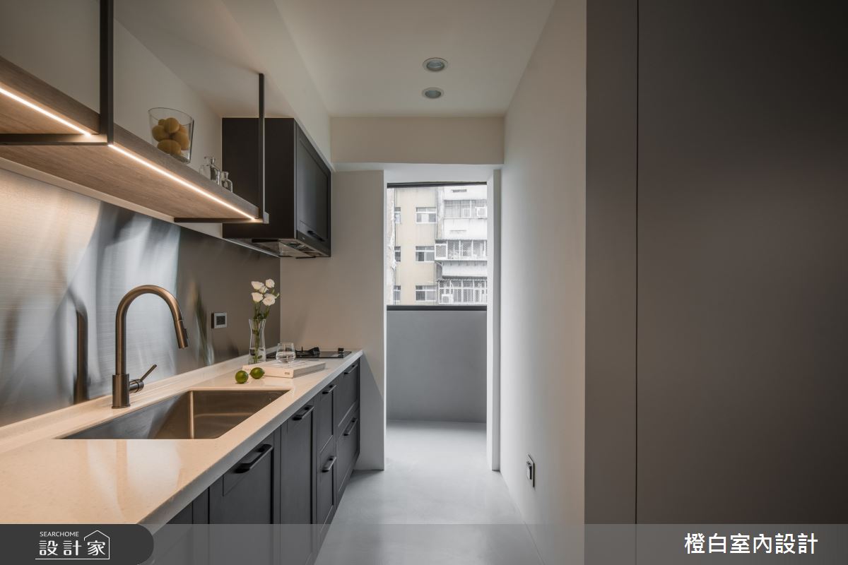 16坪老屋(16~30年)＿北歐風廚房案例圖片＿橙白室內裝修設計工程有限公司＿橙白_94國光社區之37