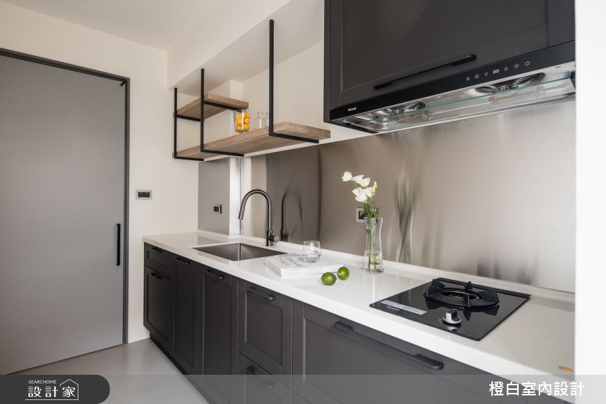16坪老屋(16~30年)＿北歐風廚房案例圖片＿橙白室內裝修設計工程有限公司＿橙白_94國光社區之38