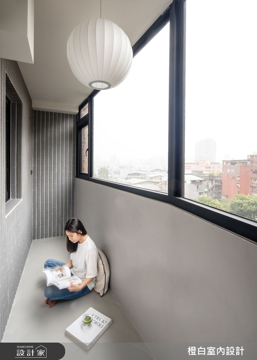 16坪老屋(16~30年)＿北歐風陽台案例圖片＿橙白室內裝修設計工程有限公司＿橙白_94國光社區之42