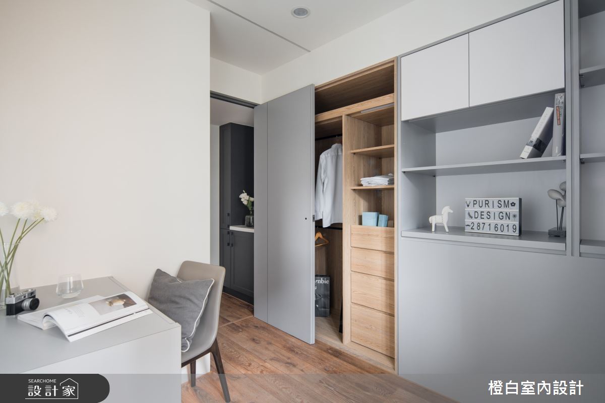 16坪老屋(16~30年)＿北歐風書房更衣間多功能室案例圖片＿橙白室內裝修設計工程有限公司＿橙白_94國光社區之43