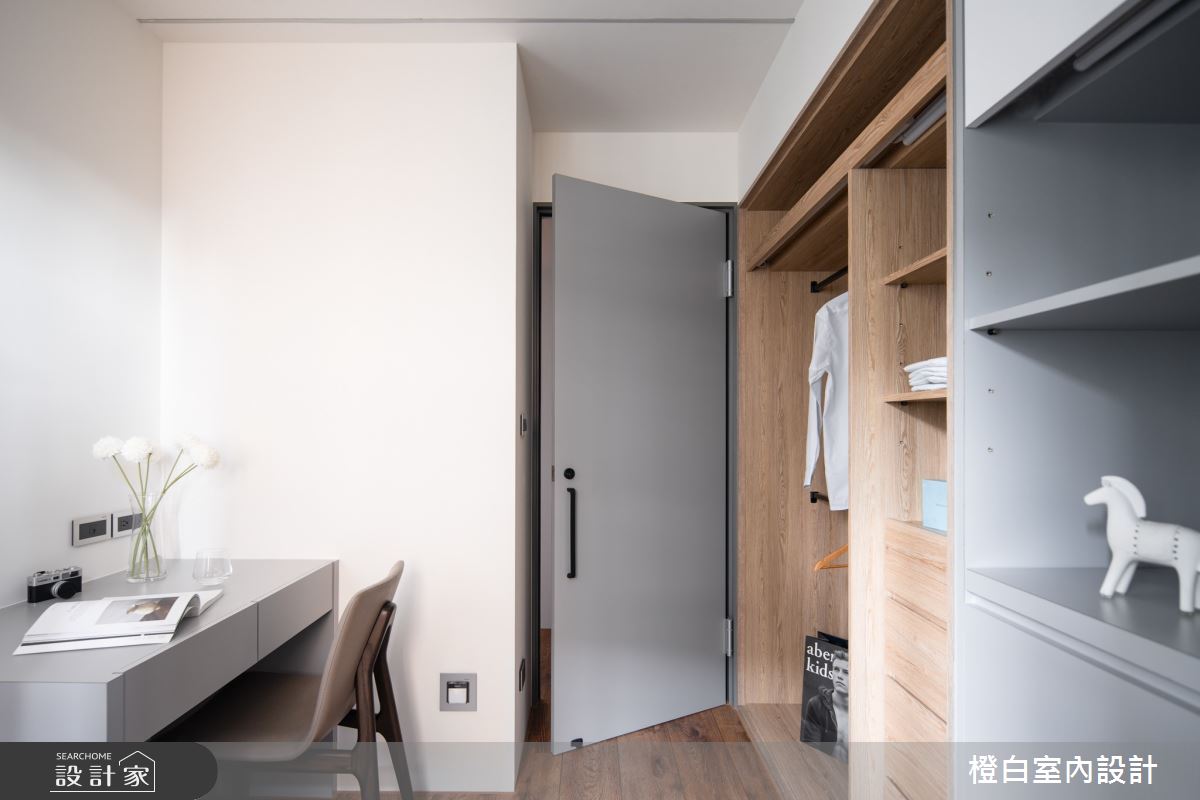 16坪老屋(16~30年)＿北歐風書房更衣間多功能室案例圖片＿橙白室內裝修設計工程有限公司＿橙白_94國光社區之46