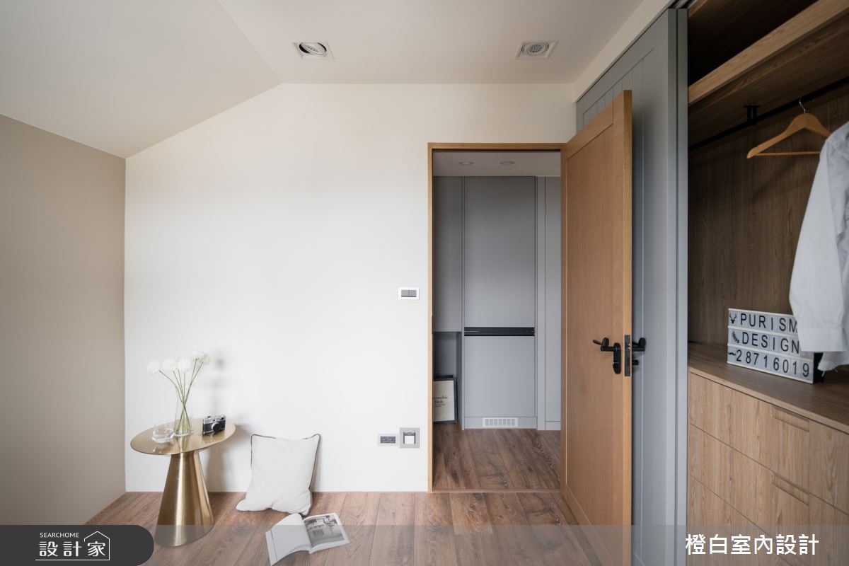 16坪老屋(16~30年)＿北歐風更衣間多功能室案例圖片＿橙白室內裝修設計工程有限公司＿橙白_94國光社區之54