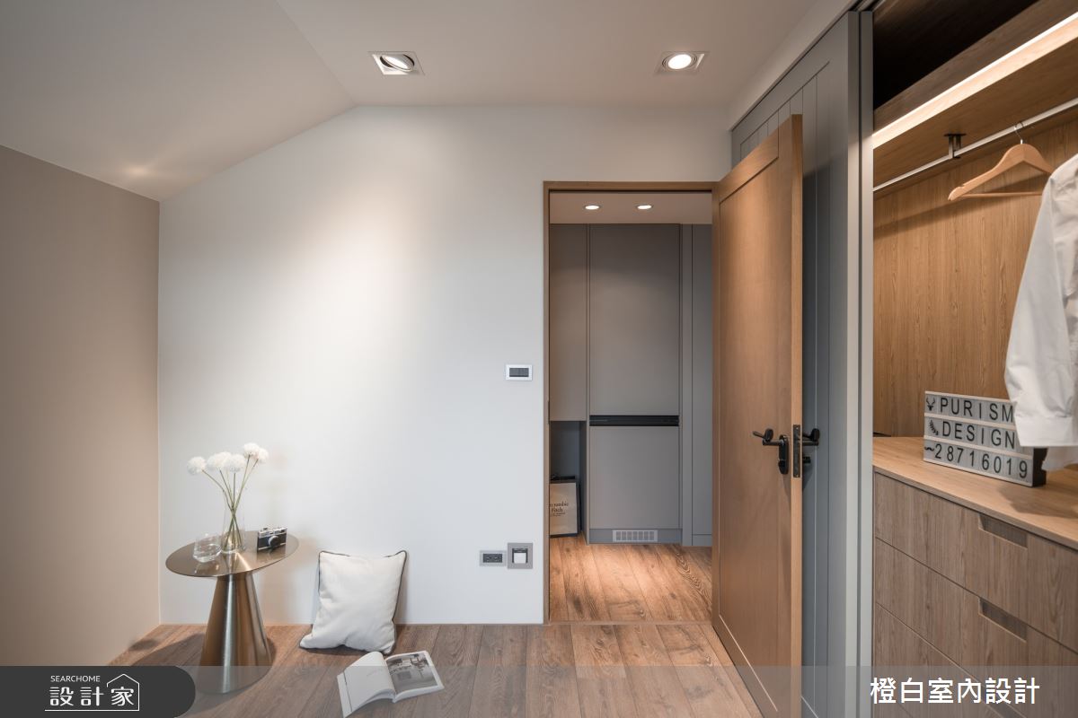 16坪老屋(16~30年)＿北歐風更衣間多功能室案例圖片＿橙白室內裝修設計工程有限公司＿橙白_94國光社區之55