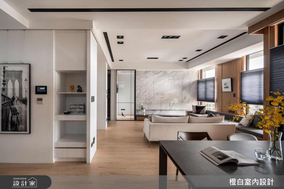 23坪新成屋(5年以下)＿現代風客廳餐廳案例圖片＿橙白室內裝修設計工程有限公司＿橙白_95和平東路之23
