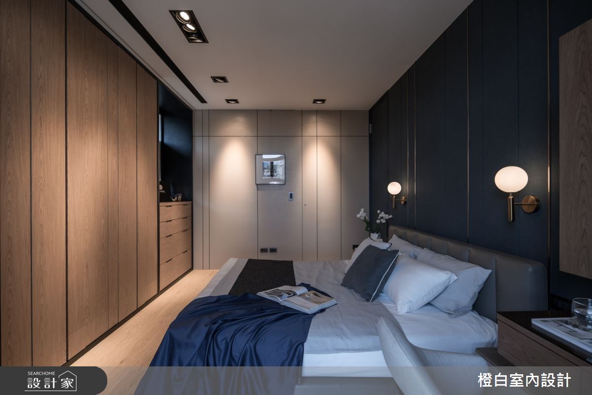 23坪新成屋(5年以下)＿現代風臥室案例圖片＿橙白室內裝修設計工程有限公司＿橙白_95和平東路之40