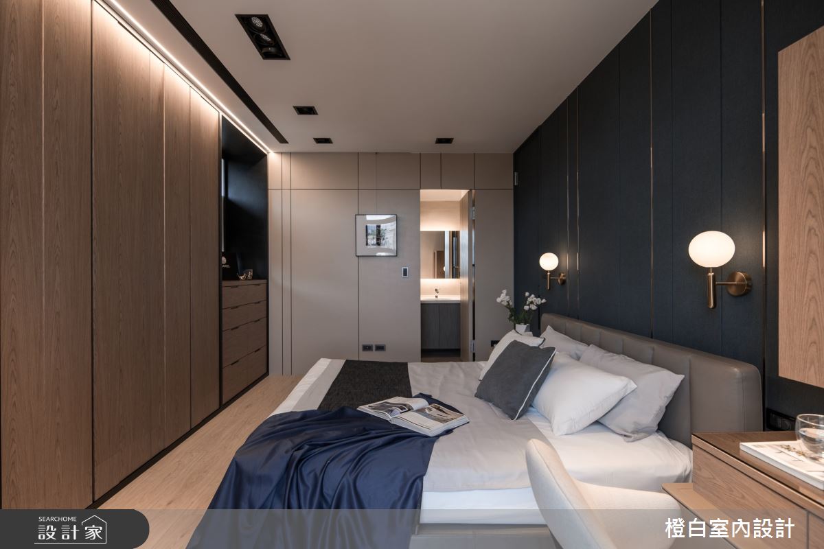 23坪新成屋(5年以下)＿現代風臥室案例圖片＿橙白室內裝修設計工程有限公司＿橙白_95和平東路之41