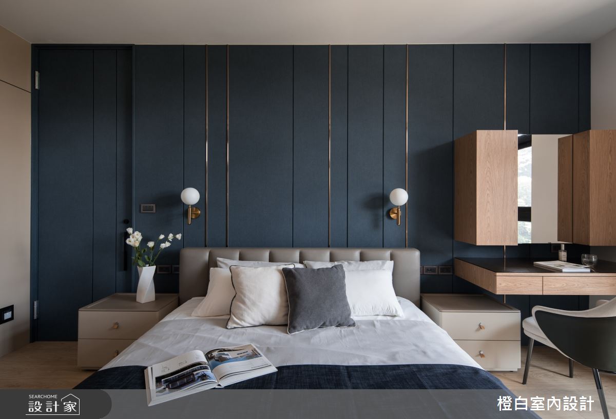 23坪新成屋(5年以下)＿現代風臥室案例圖片＿橙白室內裝修設計工程有限公司＿橙白_95和平東路之38