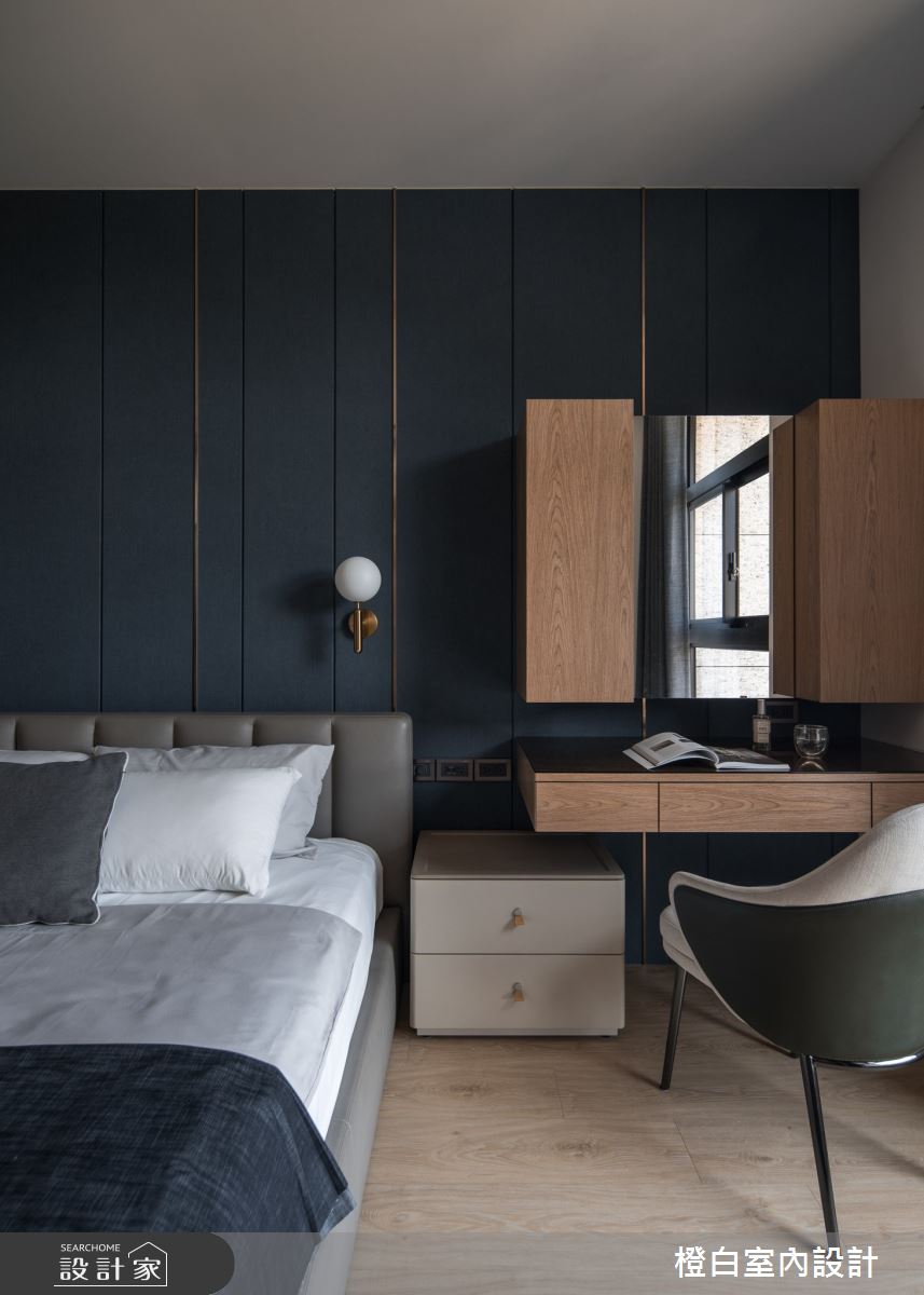 23坪新成屋(5年以下)＿現代風臥室案例圖片＿橙白室內裝修設計工程有限公司＿橙白_95和平東路之42