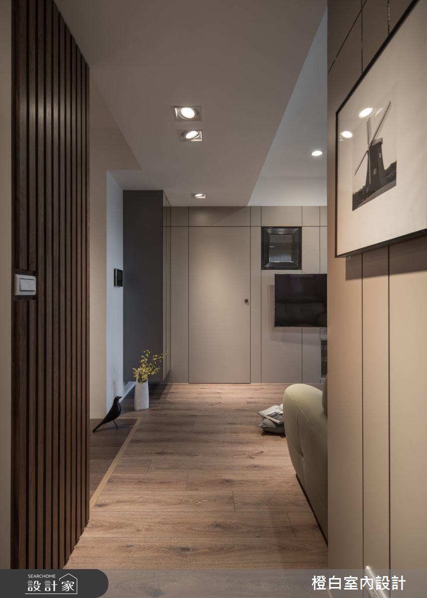 25坪新成屋(5年以下)＿現代風走廊案例圖片＿橙白室內裝修設計工程有限公司＿橙白_96台北京城之20