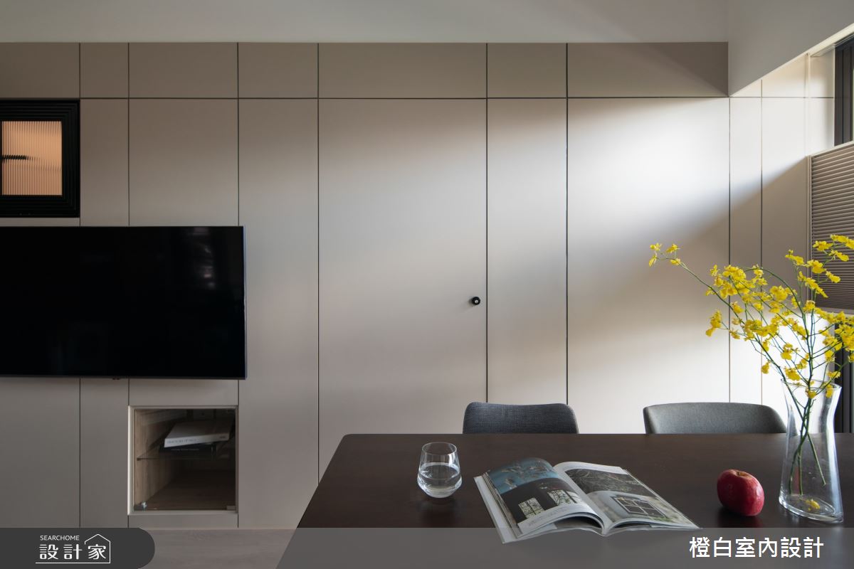 25坪新成屋(5年以下)＿現代風客廳案例圖片＿橙白室內裝修設計工程有限公司＿橙白_96台北京城之16