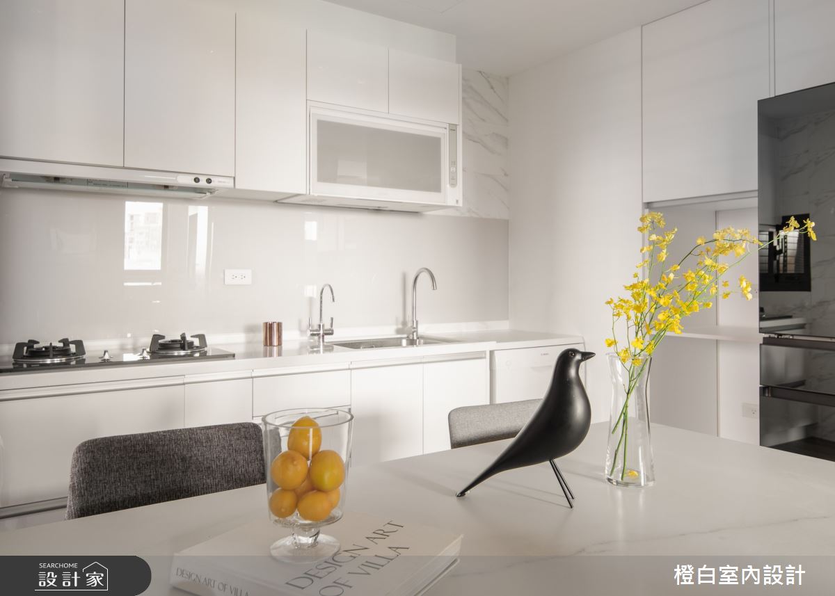 25坪新成屋(5年以下)＿現代風餐廳廚房案例圖片＿橙白室內裝修設計工程有限公司＿橙白_96台北京城之23