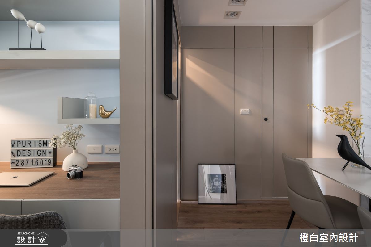 25坪新成屋(5年以下)＿現代風餐廳客房案例圖片＿橙白室內裝修設計工程有限公司＿橙白_96台北京城之25